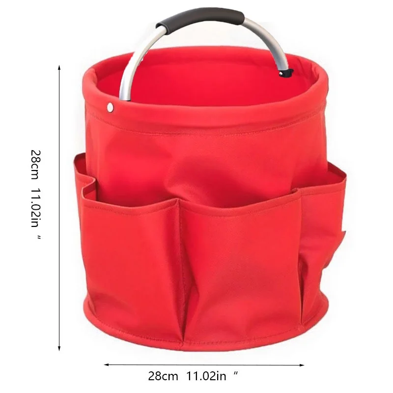 Neuer 17L Großer Faltbarer Aufbewahrungskorb für Autowäsche, Picknick, Garten, Strand, Outdoor-Tragetasche mit Griff, Werkzeugtasche, Reinigungsorganizer – Detail 10