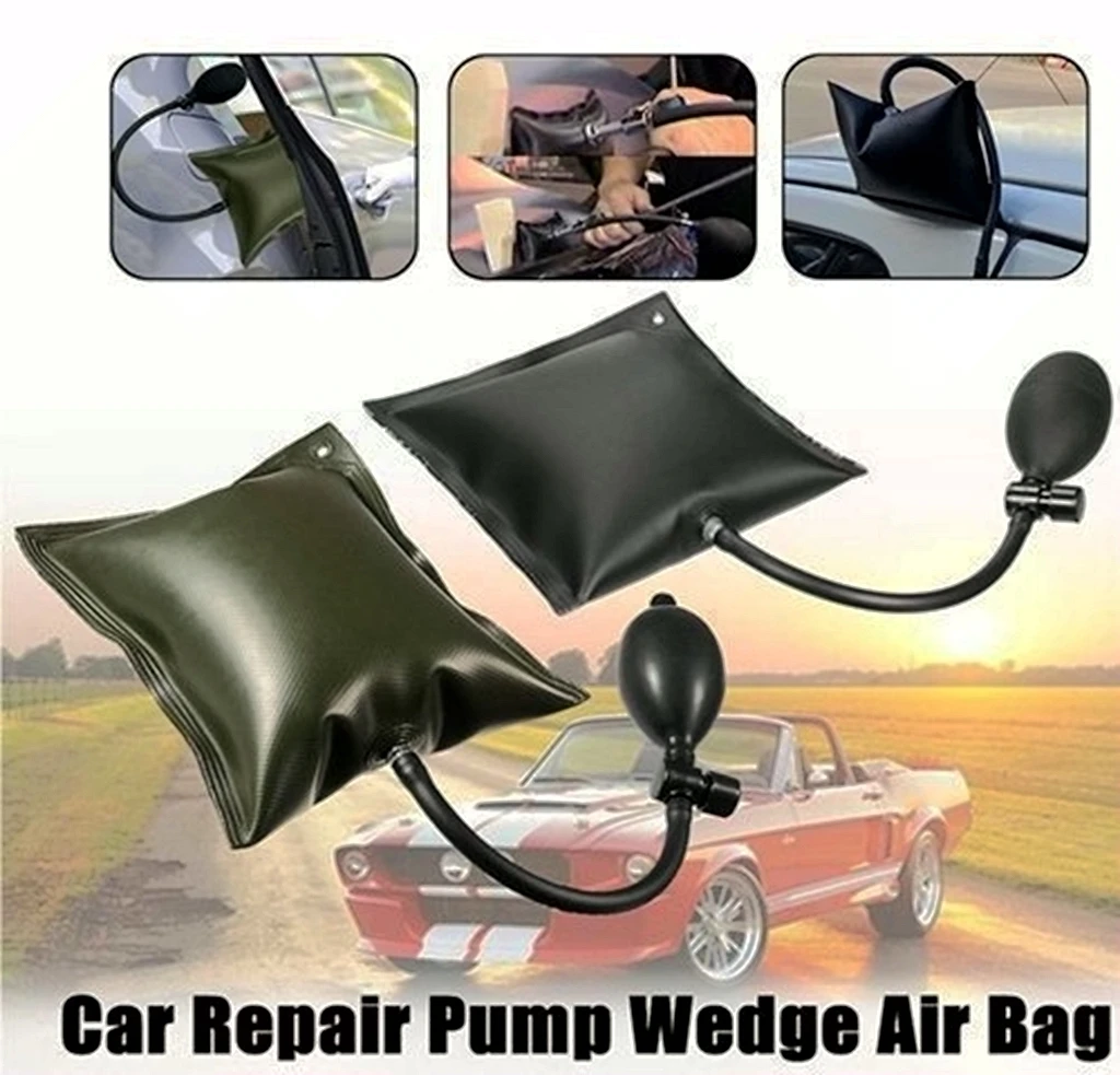 Professional Car Door Window Open Air Bag Pump Wedge Pad Entry Inflatable Shim Tools Universal Air Pump Wedge Hand Tool