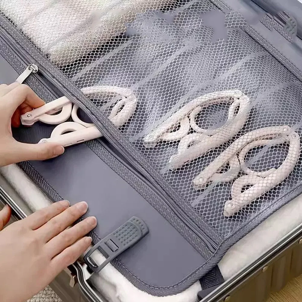 6PCS/3PCS/1PC Portable Folding Travel Hanger - Space saving Drying Hanger, Travel Hanger 2