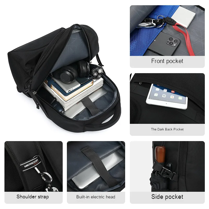 Men's Sports Bag Multi-functional Backpack Trendy Men's Travel High-end Casual Waterproof Backpack Computer Bag