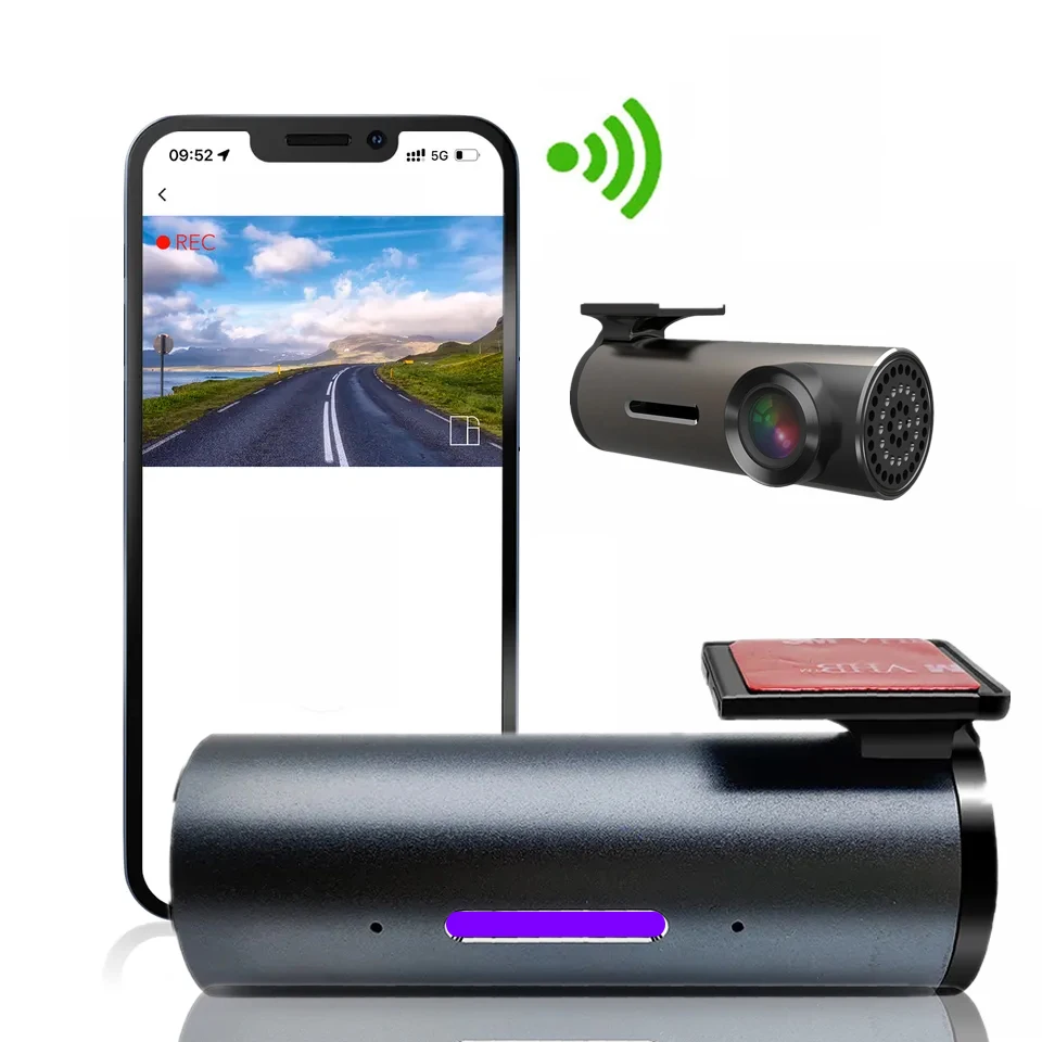 Wifi Dash Camera 1080P Car DVR 360 Degree Wifi Dashcam Auto Recorder Video DashCam 24H Parking