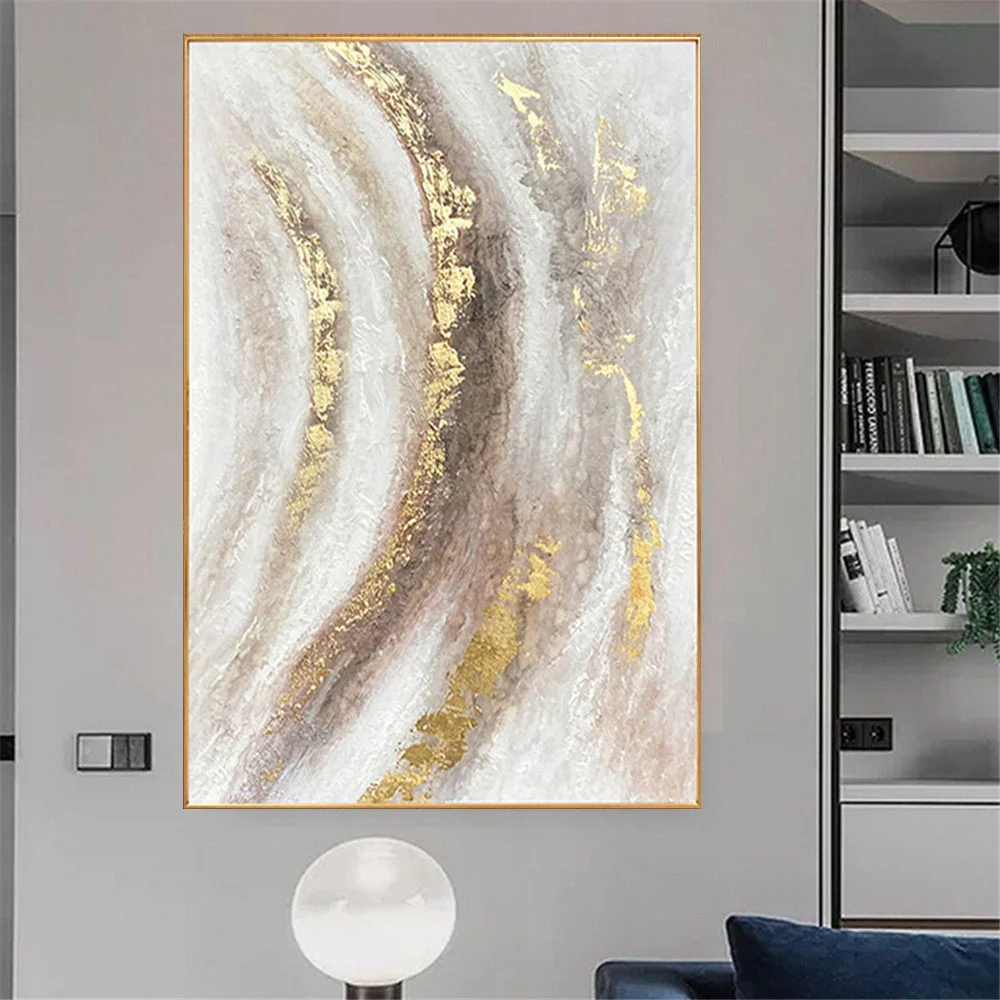 

Pure Hand-Painted Knife, Abstract Canvas, Oil Painting, Living Room, Family, Minimalist Study, Mural, Porch, Modern Wall Sticker