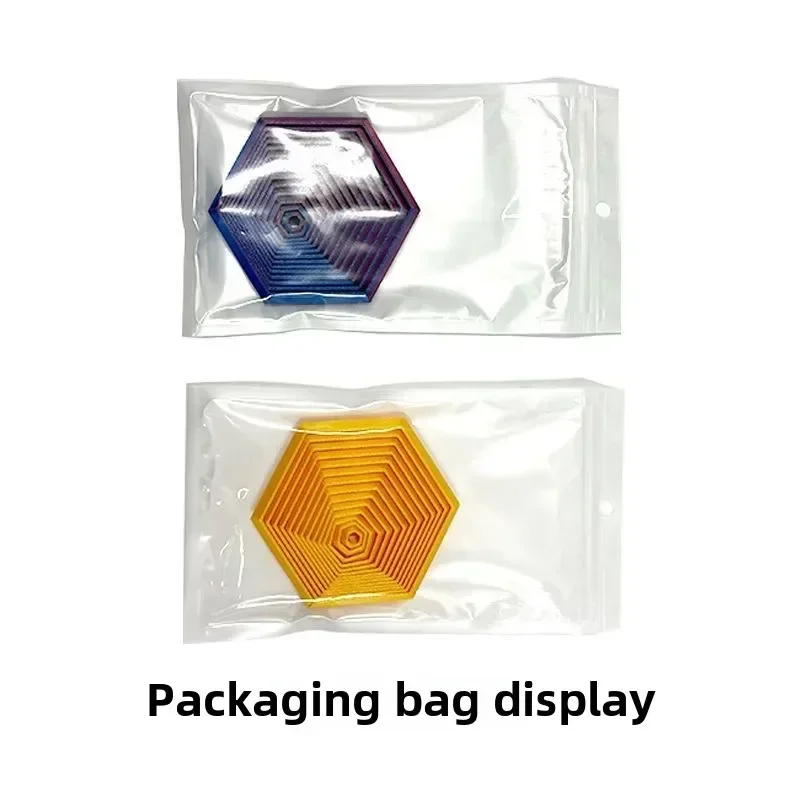 3D Printed Fractal Fidget Hexagon 7cm Portable Playing Sensory Anti-stress Toy Desktop Ornament Kid Toy Visual Gifts Mystery Box