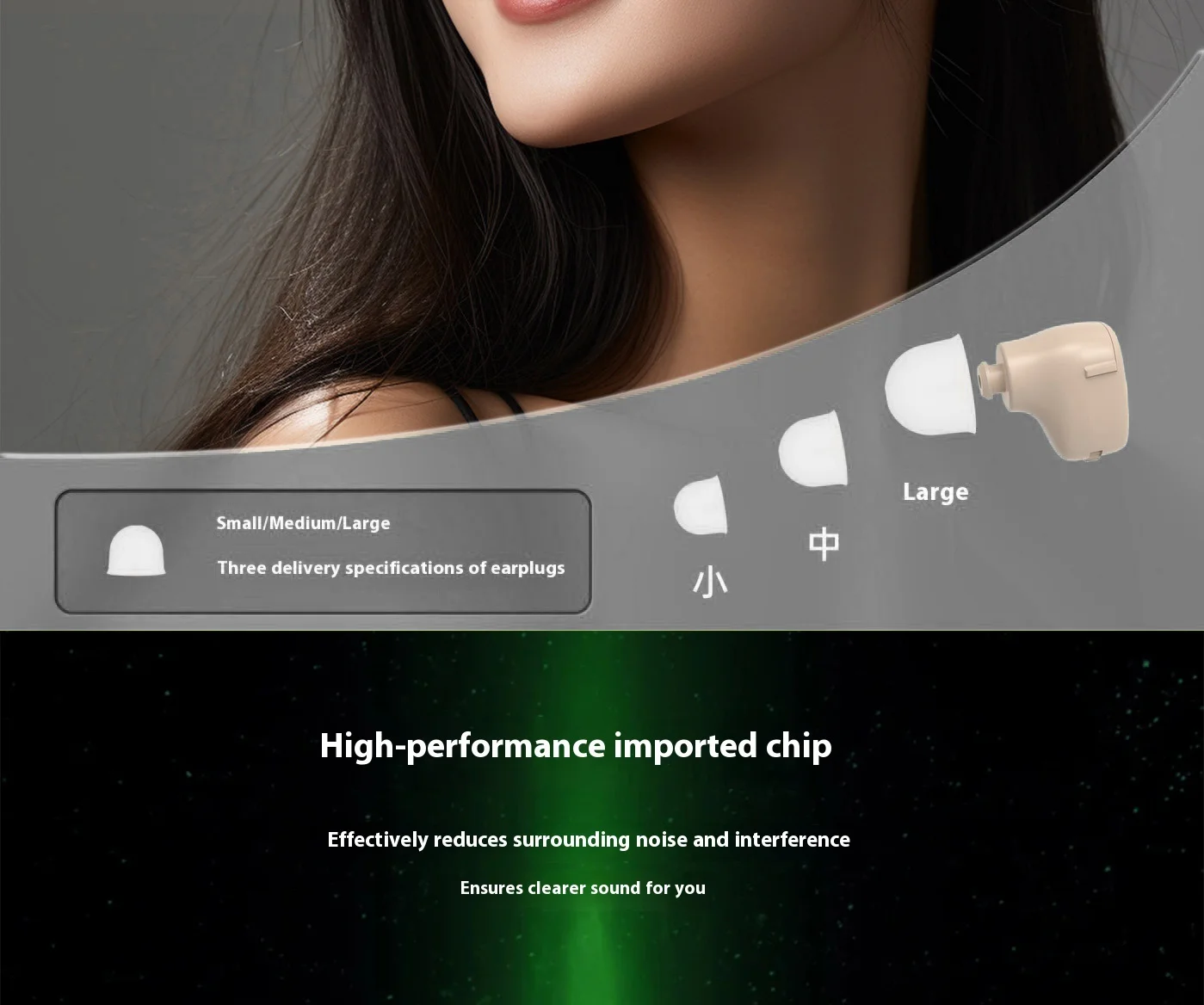 Battery Hearing Aid Invisible Deafness Digital Noise Canceling Professional Soun