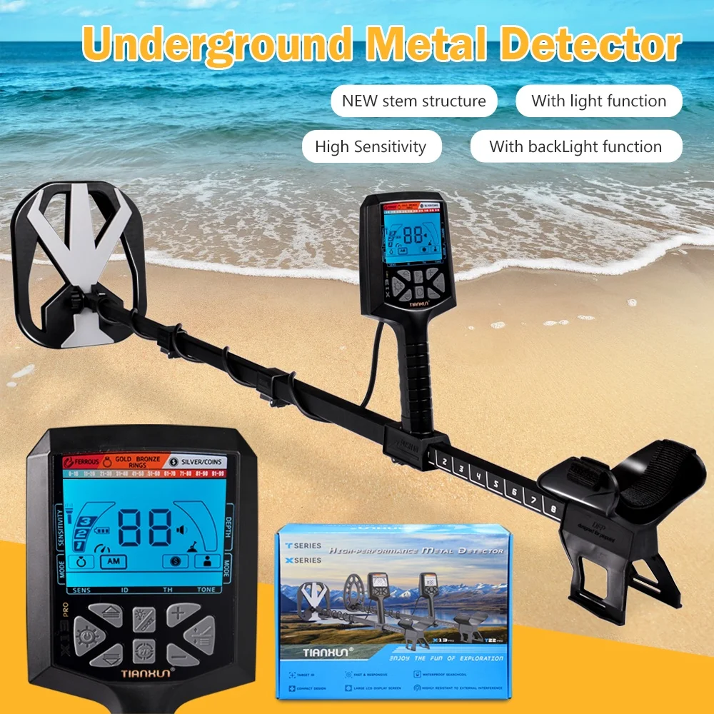 NEW Treasure Hunting Professional Industrial Metal Detector Gold Detector X13 Go