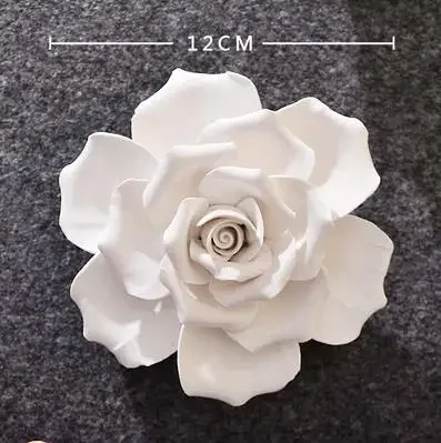 Creative Ceramic Flowers Peony Flowers And Cherry Blossoms Decorative Arts And Crafts Wall Decorations Home Decor