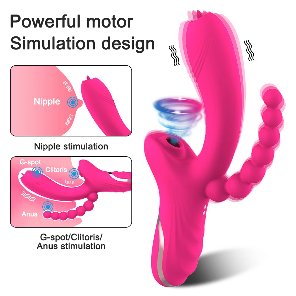 Powerful Sucking Vibrator for Women Clitoris Stimulator G Spot Tongue Licking Females Vacuum Vibrating Sex Toys Adult Goods