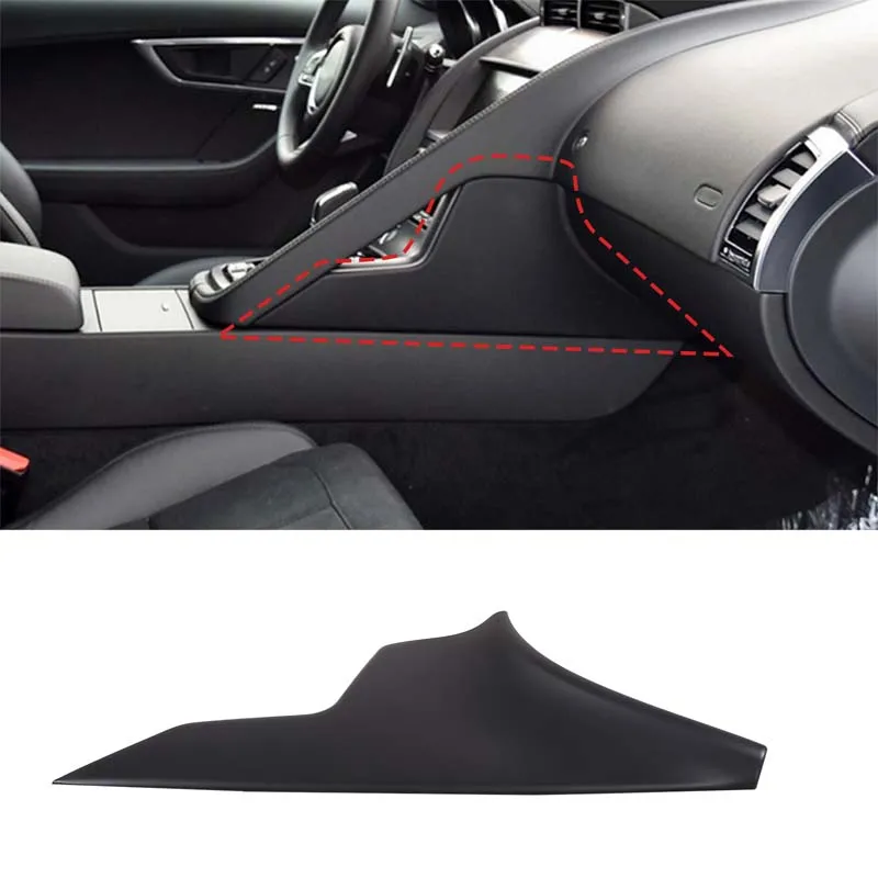 

For Jaguar F-TYPE F Tpye 2013-2024 Car Center Console Side Decorative Panel Decorative Cover ABS Matt Black Interior Accessories