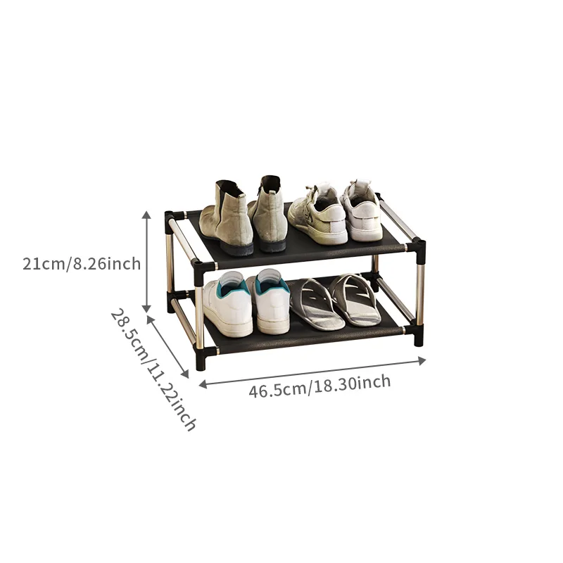 2-layer simple shoe rack easy to assemble and space saving design perfect for entrances bedrooms etc 1 pc shoe rack shoe organizer