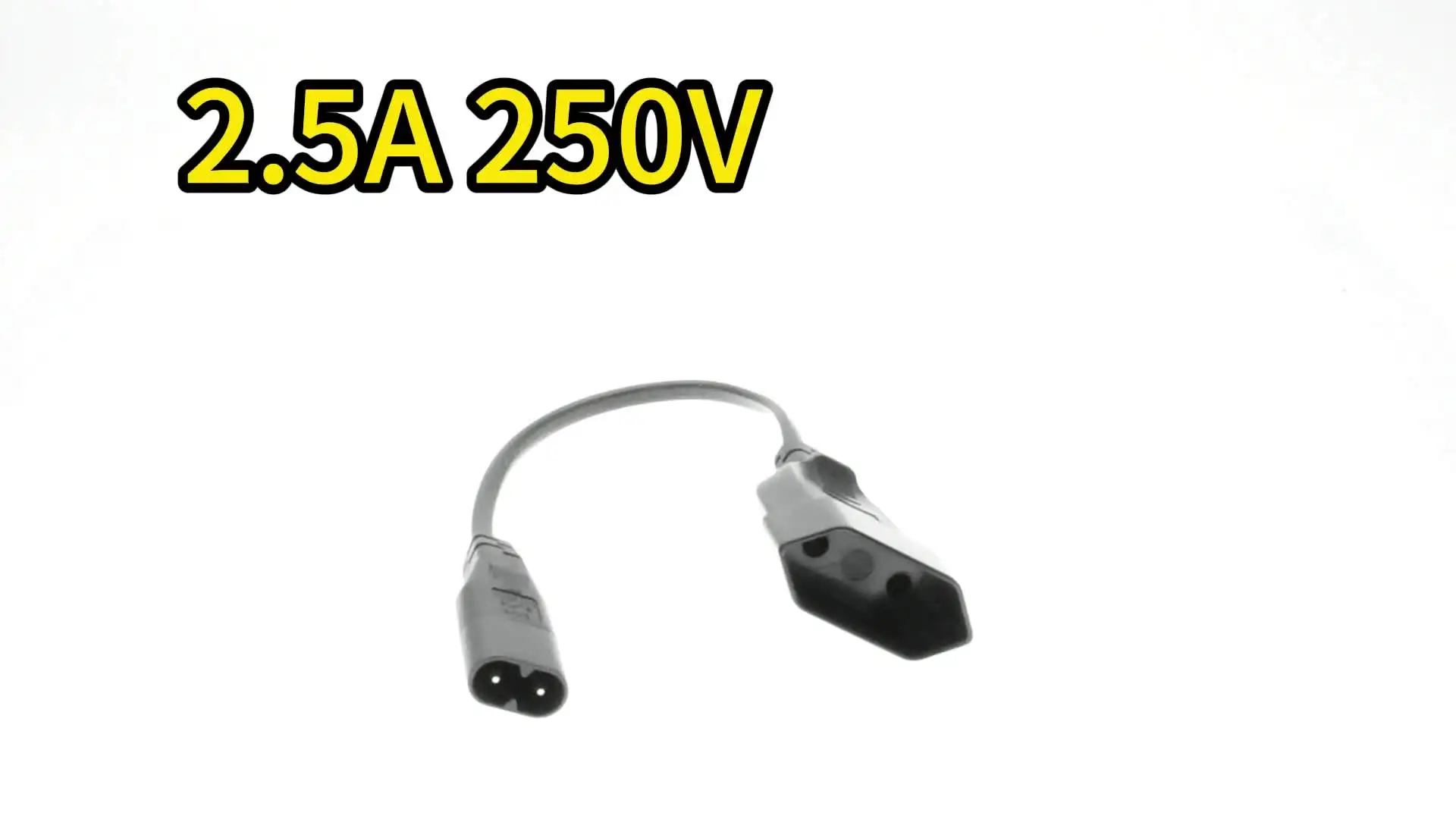 Adaptateur Secteur Mâle IEC320 C8 Vers Femelle C7 – 250V 2.5A, Lot De 3, Uxcell
