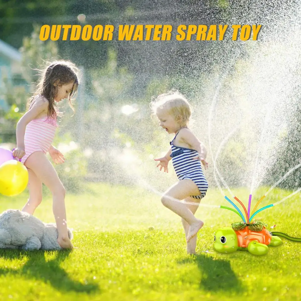 Water Hose Connector Outdoor Squirt Toy Summer Water Sprinkler Toy for Toddlers 1-3 Outdoor Garden Hose Game for Boys 1