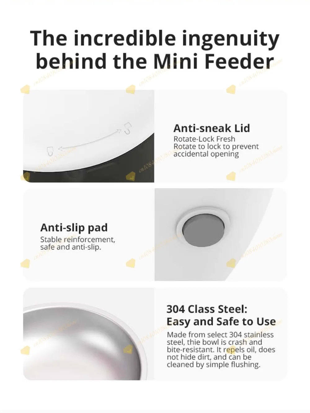 Smart WiFi Pet Slow Feeder with Mobile App Remote Control New Double Saving Stai