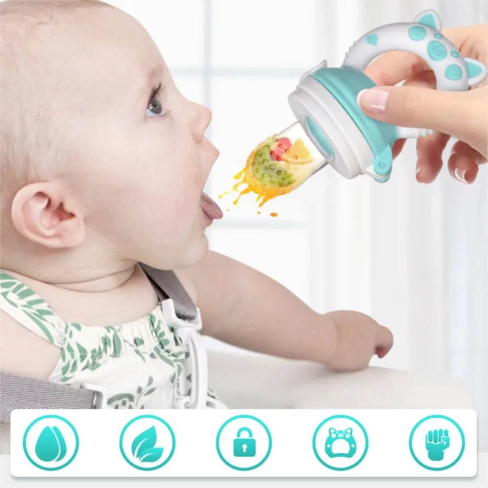 Baby Feeder Bottle Silicone Fresh Food Nibbler Kids boy girl Fruit Nipples Feeding Bottle Infant Baby Supplies Nipple Soother Milk Bottle Feeding Bottle Baby Feeding Utensils