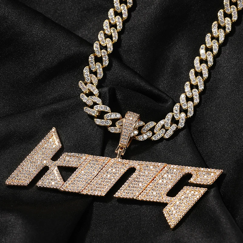 para homens hip hop cz pedra bling