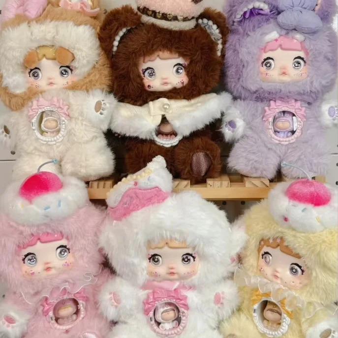 7体セットnommi ぬいぐるみシークレット セット 一口 コンプリート ケース 新しいNommi V7 22cm ワンバイトスイートハートシリーズ