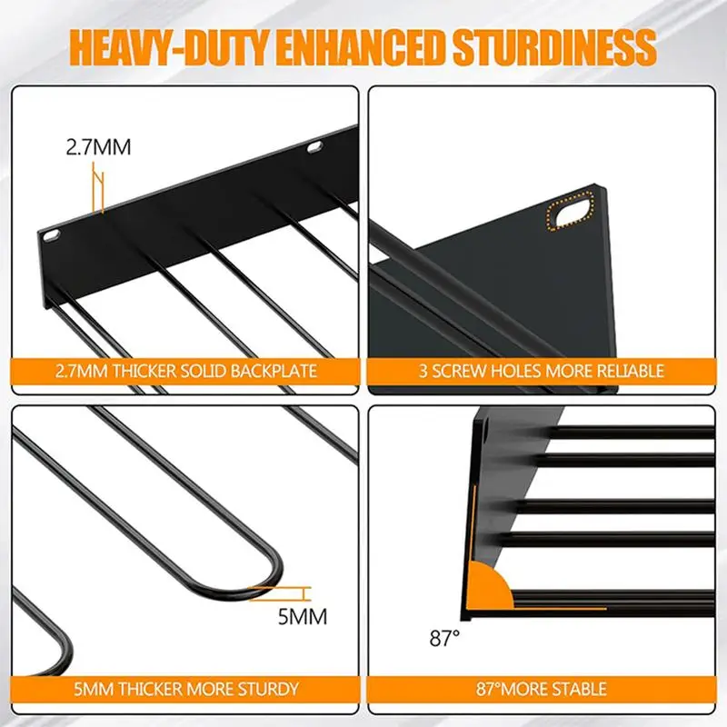 Wall Hanging Long Boots Holder Rack Space Saving Metal Wall Mount Shoes Rack Dust-Proof Short Boots Storage Racks For Home 6