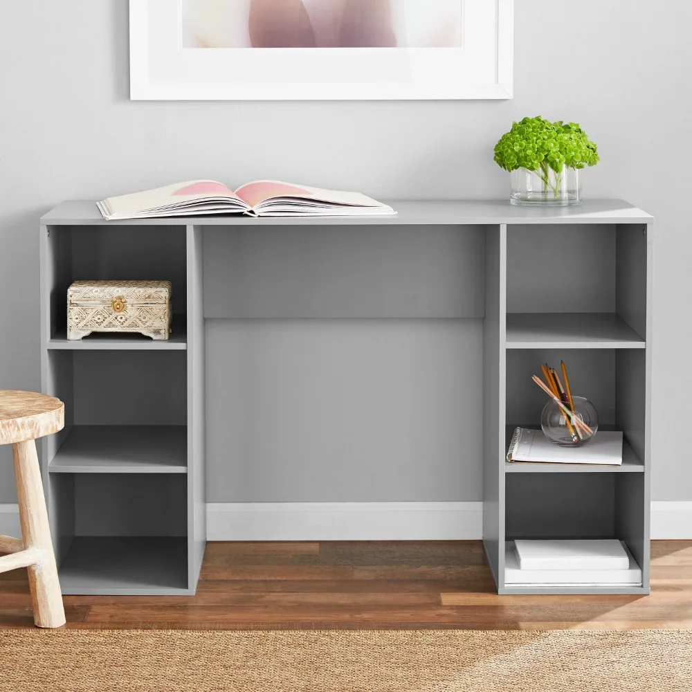 Description Picture 4 of item2023 New Mainstays 6-Cube Storage Computer Desk, White