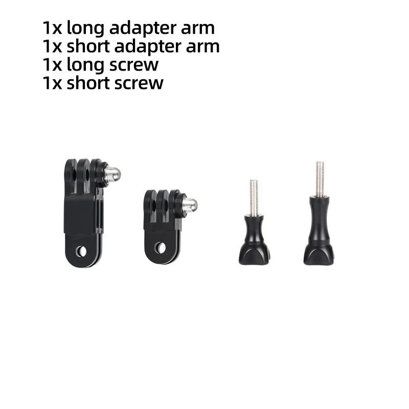 Accessories Kit Sticker Adjustment Arm Screw Base J Hook For GoPro 13 12 11 10 9 8 5 SJCAM AKASO Insta360 DJI Osmo Action Camera