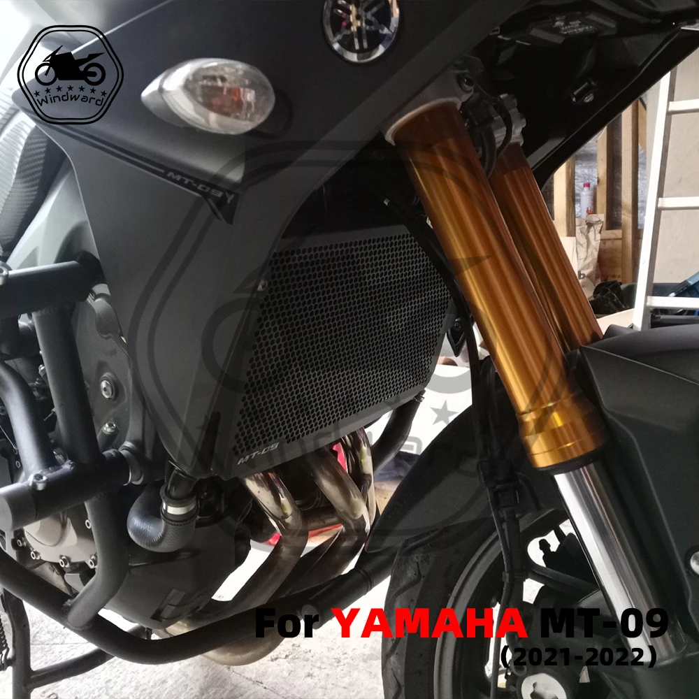 

Motorcycle Accessories Aluminum Radiator Guard Radiator Grille Cover Fits For YAMAHA MT-09 2021 2022 MT09 21-22 FZ09 FZ-09