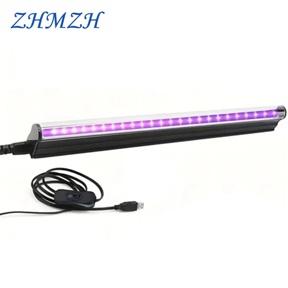 LED USB DC5V UV GEL Curing Light T5 4W UVA Black Night Lamp for Halloween Club Party Disco uv curing lamp