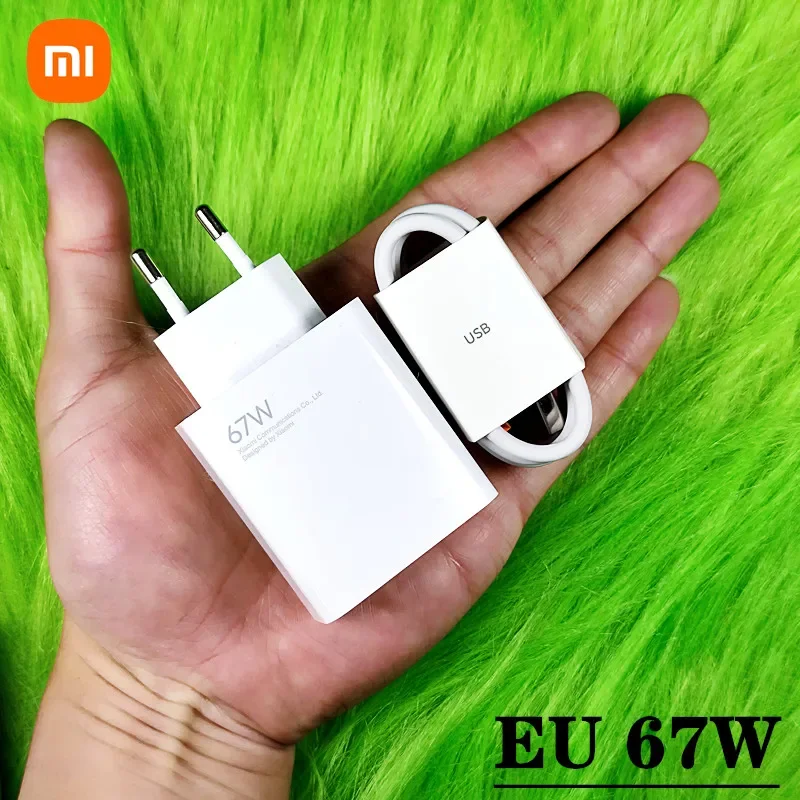 Original Xiaomi 67W Turbo Fast Charger EU Plug 6A Type C Cable For Mi 11 Pro Mix Fold Poco X3 GT X4 Pro 5G Redmi Note 11 Pro