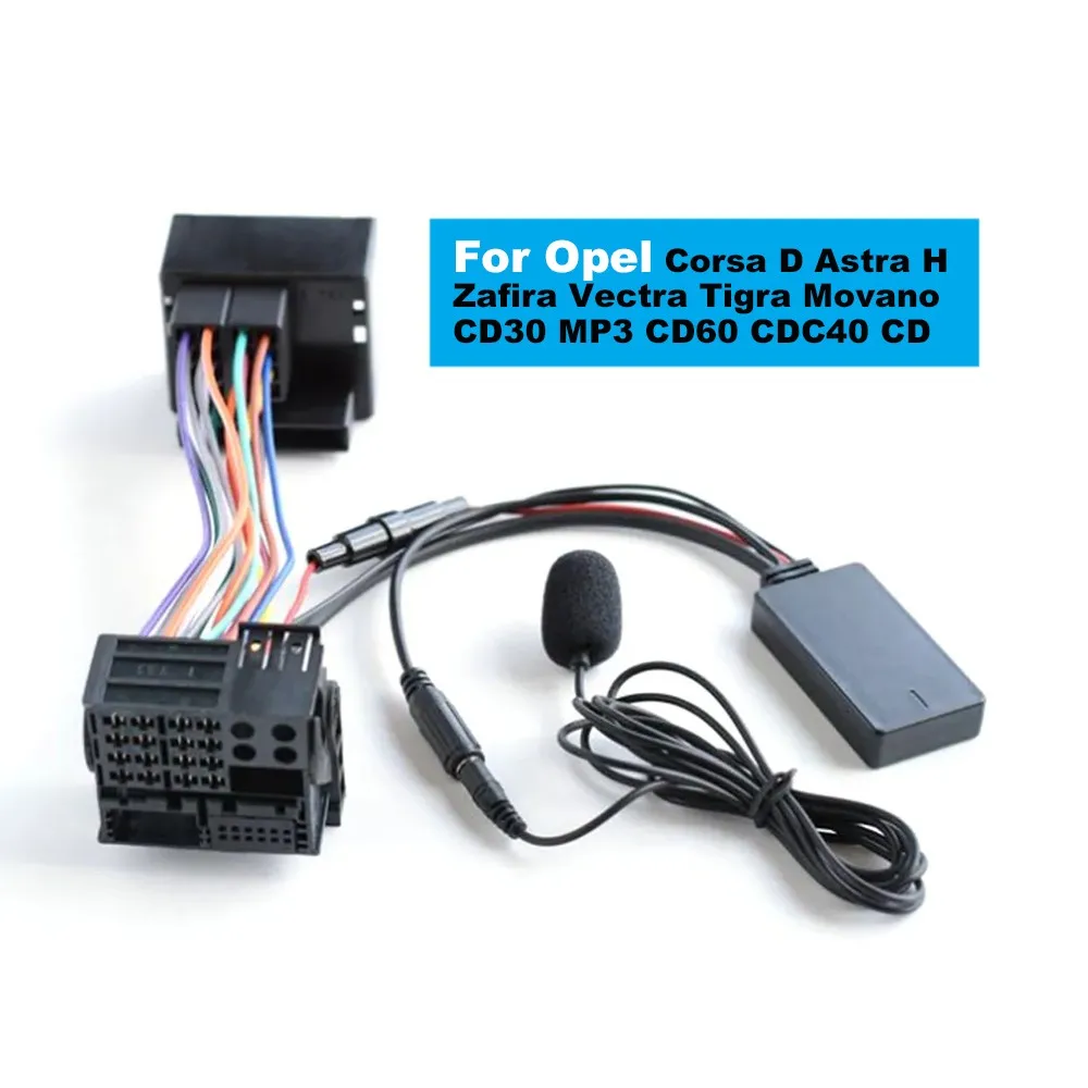 Opel Corsa D Radio Cd30 Mp3 Bluetooth Car Bluetooth 5.0 Audio Wireless Aux In Adapter for Opel Corsa D Astra