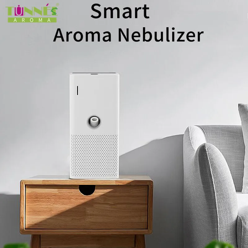 AROMA TUNNEL Coverage 200m³ Aroma Diffuser For Home Portable Battery Scent Machine Button Control Fresh Room Fragrance Diffuser