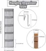 5/10 Grids Over The Door Storage Organizer Bag,Multi-layer Hanging Bags with Hook for Kids Toys Sundries,Fabric Closet Organiser 6