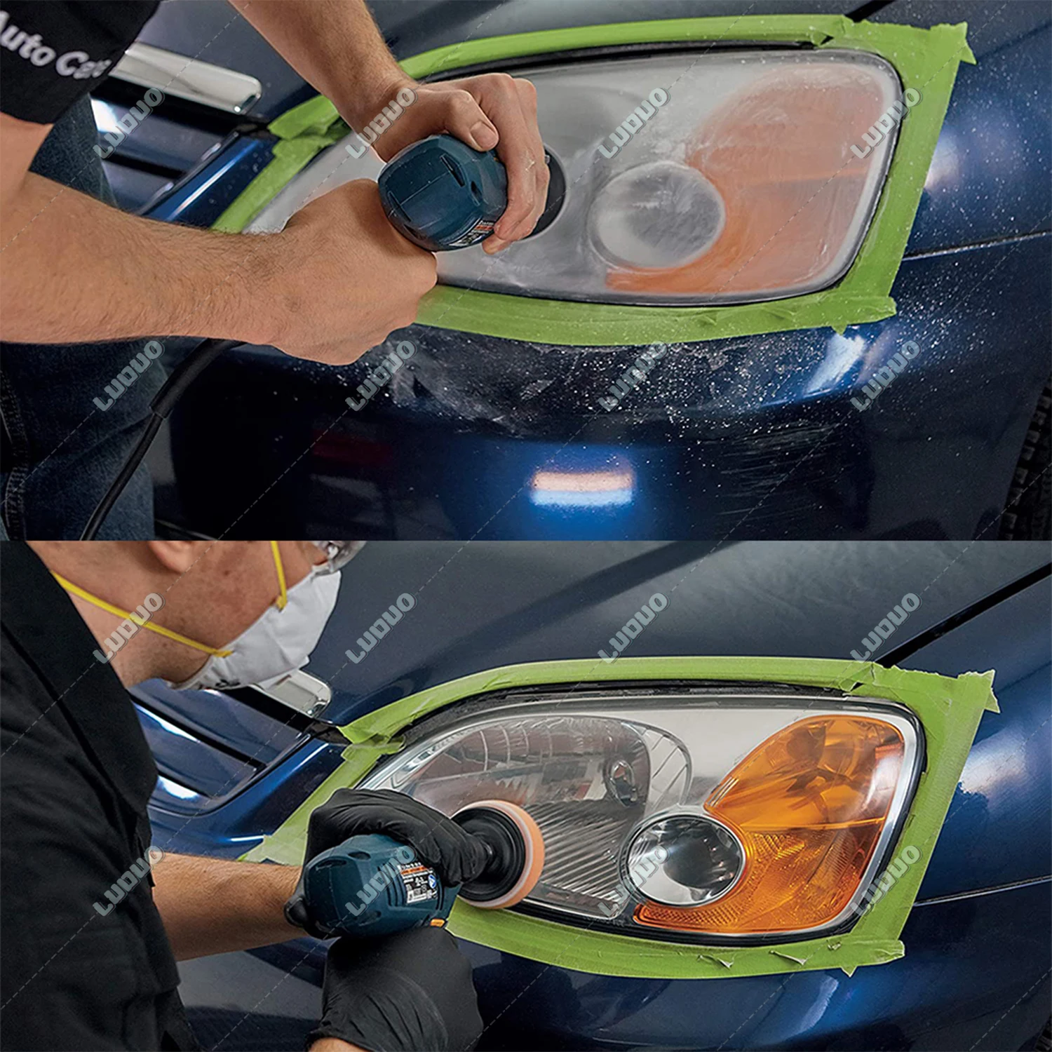 Car Polishing Kit Headlamp Repair Kits Car Headlight Restoration Cleaning Paste Refurbish Paint Care Lens Polish Polisher car polishing kit