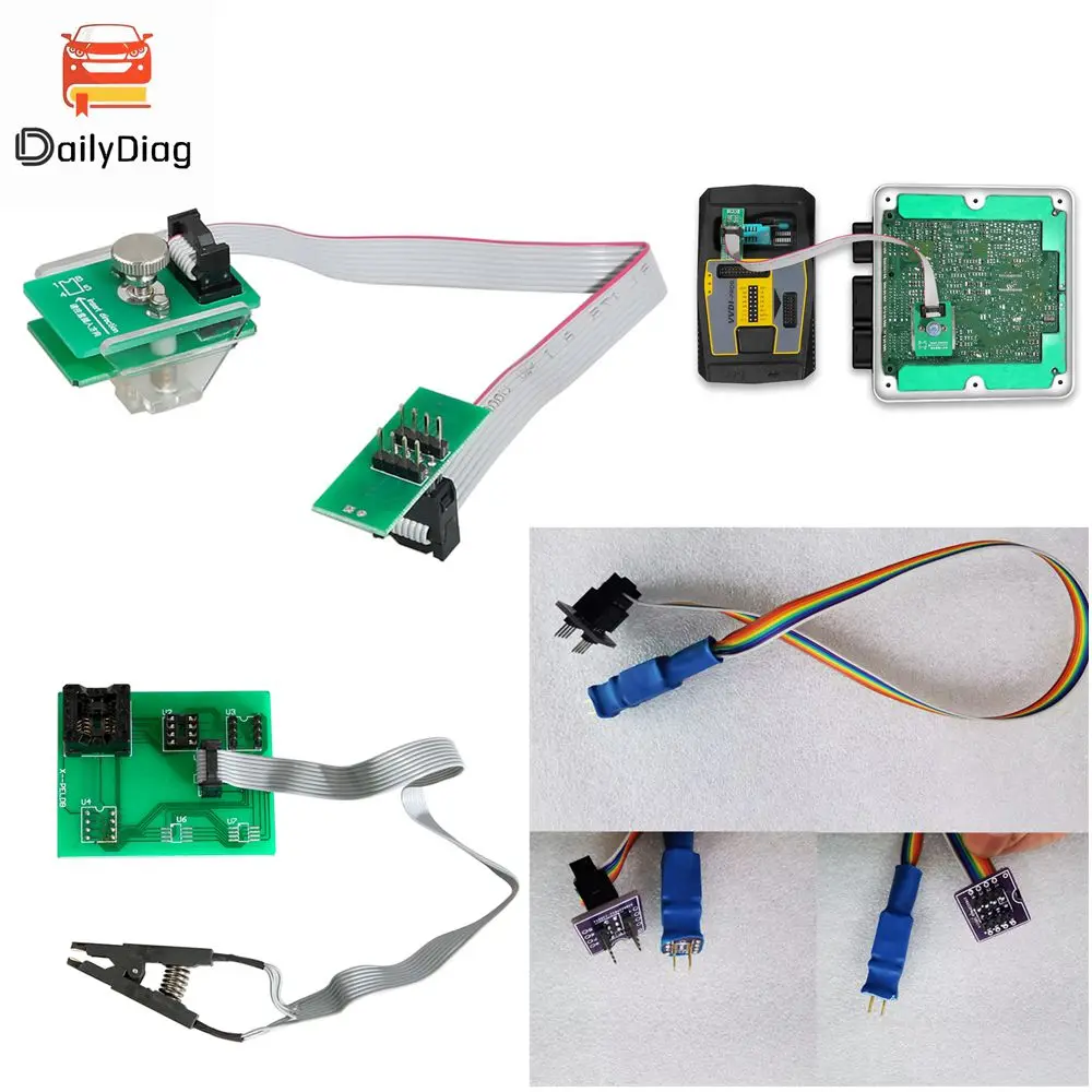 Soic BMW 도난 방지 데이터 읽기 EEPROM 클립용 어댑터, iProg/Orange/XPROG/CG PRO/VVDI Prog/UPA V1.3 작동, 8 핀 Sop8