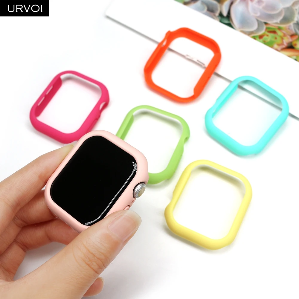 Premium Ultra-Thin Candy PC Case for Smartwatch - Sleek Protective Bumper Frame Accessory