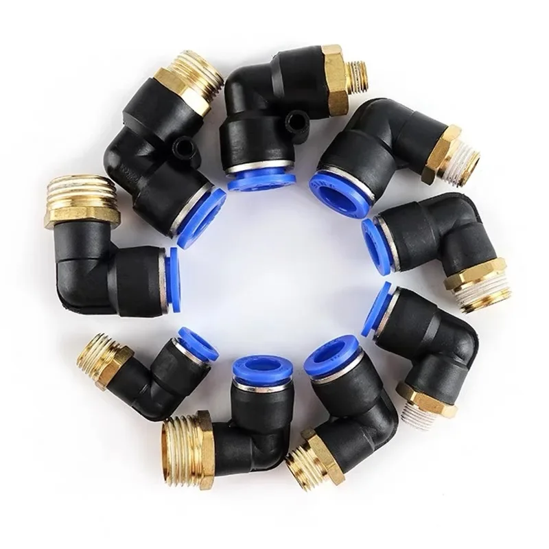 Pneumatic Air Connector PL 4 6 8 10 12mm Thread 1/8 1/4
