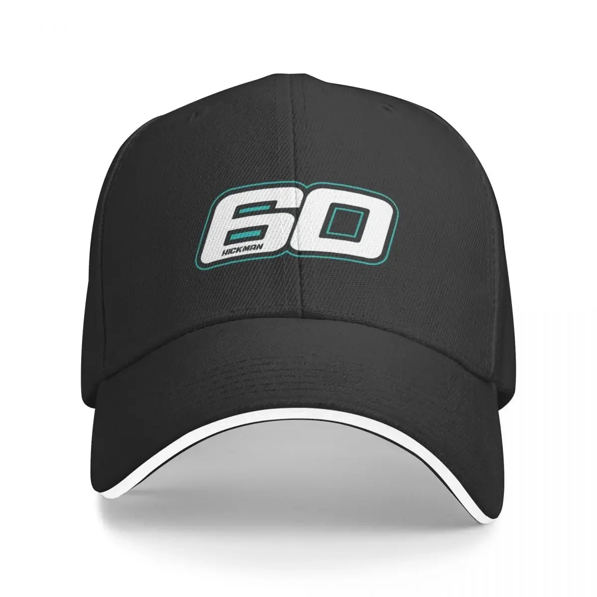 

Peter Hickman Number 60 Black and White Baseball Cap Golf Hat Golf Cap Golf Wear birthday Women's Hats For The Sun Men's
