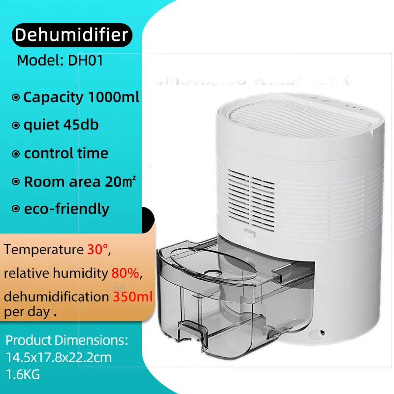 Deumidificatore domestico da 1000ml, a prova di umidità e antimuffa, adatto  per camere da letto, garage, seminterrato, bagni, armadi - AliExpress