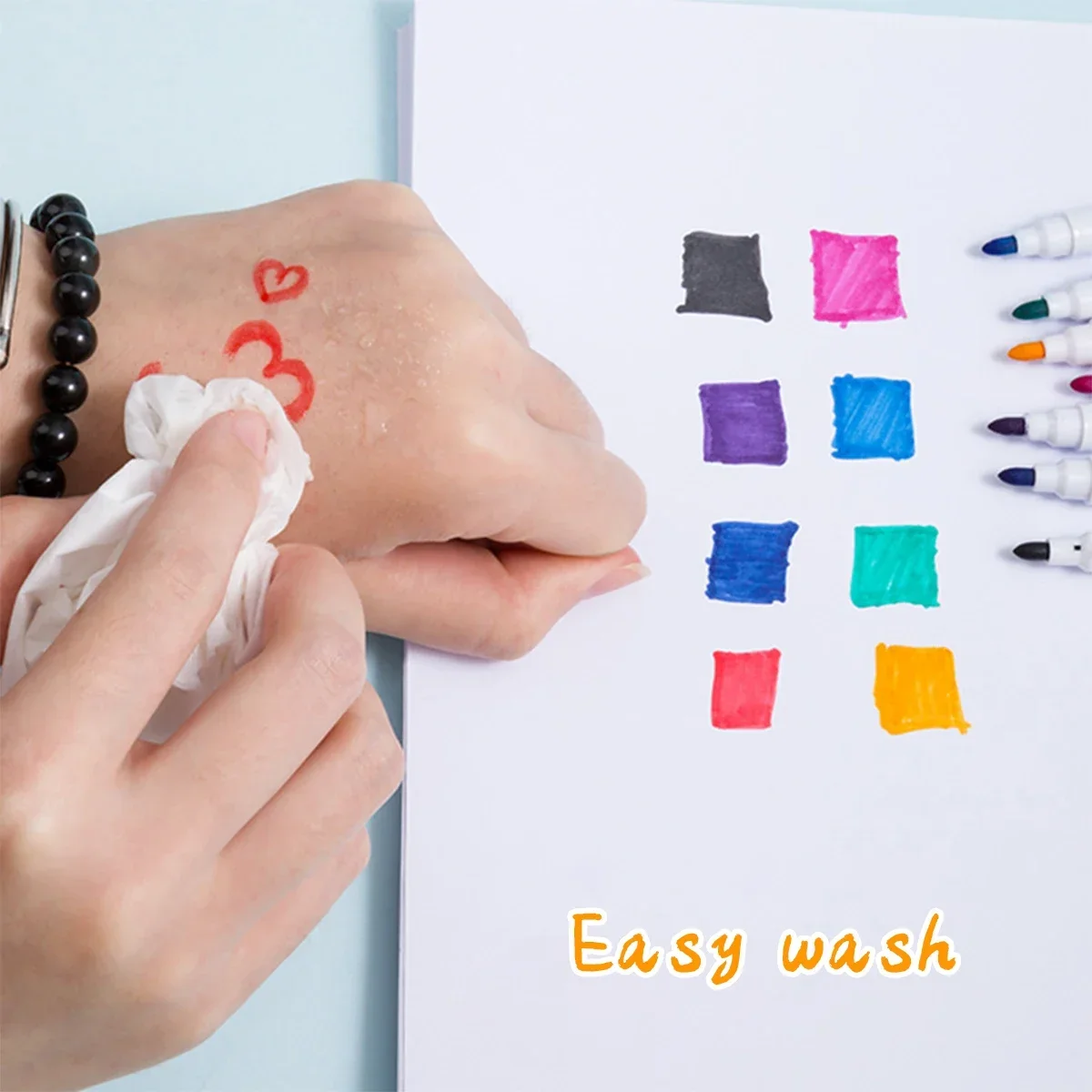 Marker Pens Magnetic Erasable Whiteboard Pen Color Options Blackboard Note Numbering Stationery Office Teaching For Classroom Use