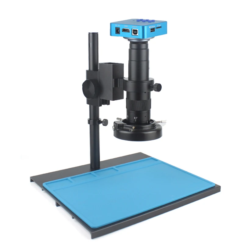 Riparazione Del Telefono Professionale Saldatura Hdmi Usb Tf Storage Industrial Video Digital Microscope Camera 120X-300X Zoom C Mount Lens