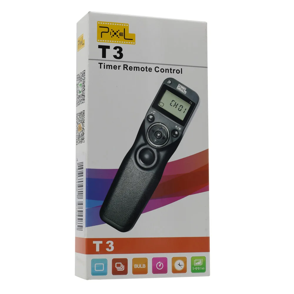 Pixel t3 Controle Remoto Obturador Liberação Cabo para Canon Nikon Sony Vídeo Shooting Fotografia Acessórios - Image 4
