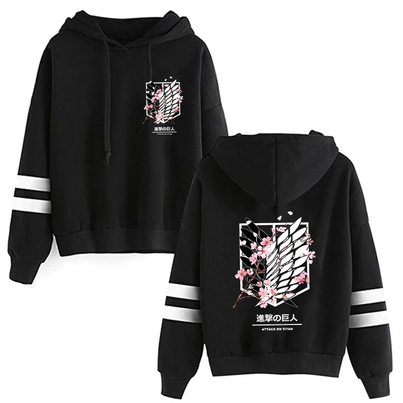 

Hoodie Attack on Titan Sweatshirts Japanese Anime Shingeki No Kyojin Hoodies Harajuku Women Clothes Cartoon Streetwear Unisex