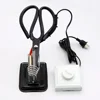 1Pc 220V Adjustable Electric Heating Tailor Scissors with Switch Controller and Stand 1