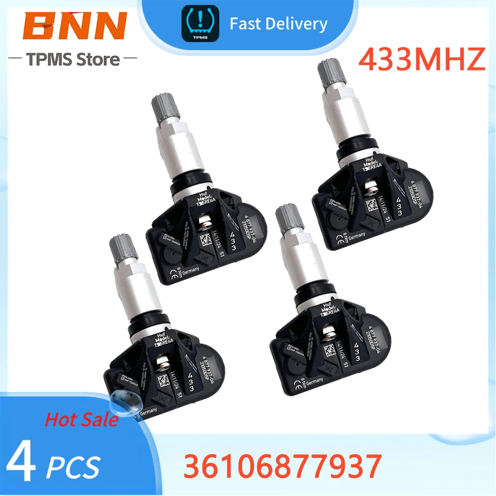 4 pcs RDKS RDC TPMS Tire pressure Monitoring sensors For BMW G20, G29 36106877937 6877937-04