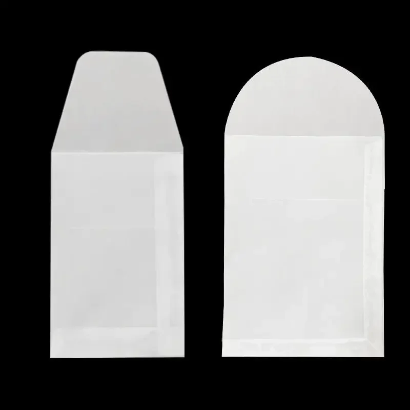 Mini Envelopes 50pcs/lot Translucent Jewelry Storage Bag Card Earring Necklace Gift Packaging Wedding Envelopes