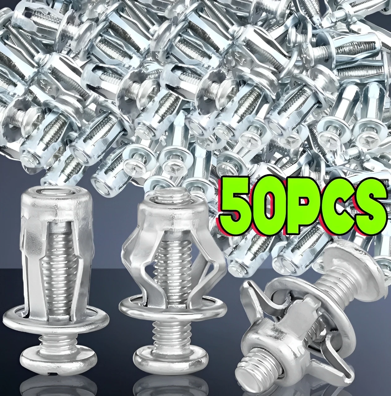 Petal Screw Jack Nuts Screw Anchors Petal Expansion Plugs for Curtain Expansion Clamp Petal Rivet Lock Bolt Board Wall Fasteners