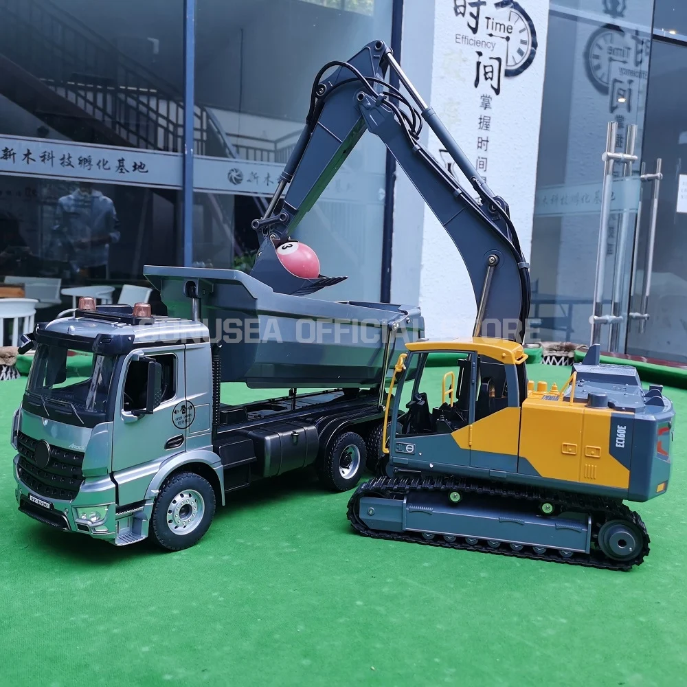 Double E 1/20 E590 Alloy RC Truck crawler 2.4G Remote Controlled Car Model Dump Trucks Tractor cars Toy boys Childrens gift 3