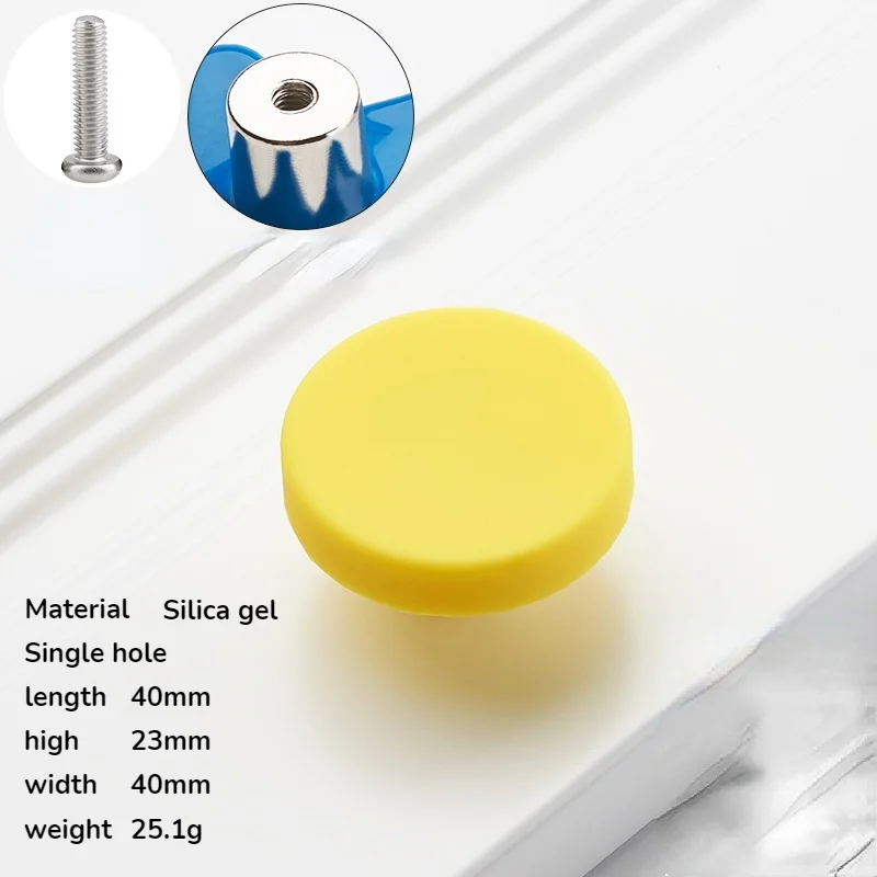10 Pomelli Per Mobili A Forma Di Stella - In Gomma Siliconica Morbida, Per Cassetti E Armadi, Ideali Per Camera Bambini