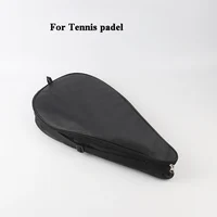 Oxford Black Padel Paddle Bag Cover For Various Tennis Racket Soft Face Carbon Fiber EVA Racquet Unisex Tennis Shoulder Bags 1