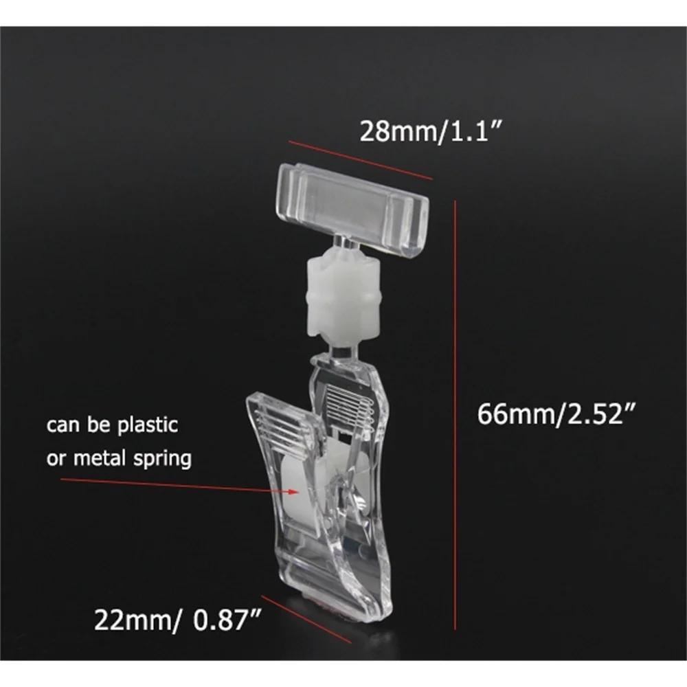 Pop Price Label Card Holders Display Merchandise Sign Signage Paper Promotion Clear Small In Retail Shop
