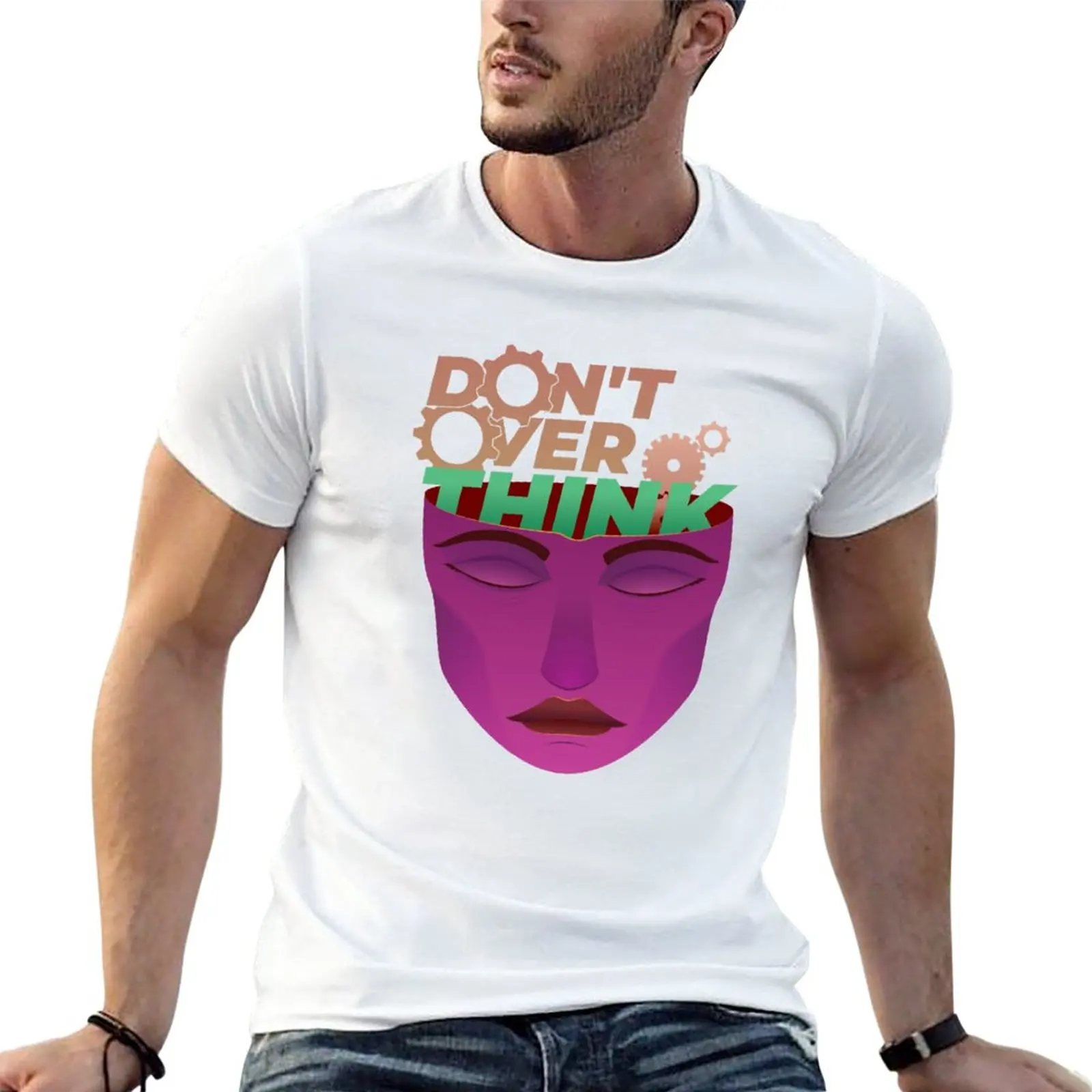

New Don't overthink T-Shirt anime clothes customized t shirts custom t shirt heavy weight t shirts for men