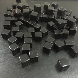 Vibrant Multicolor Crystal Dice Set - 50 Piece Collection (Black)