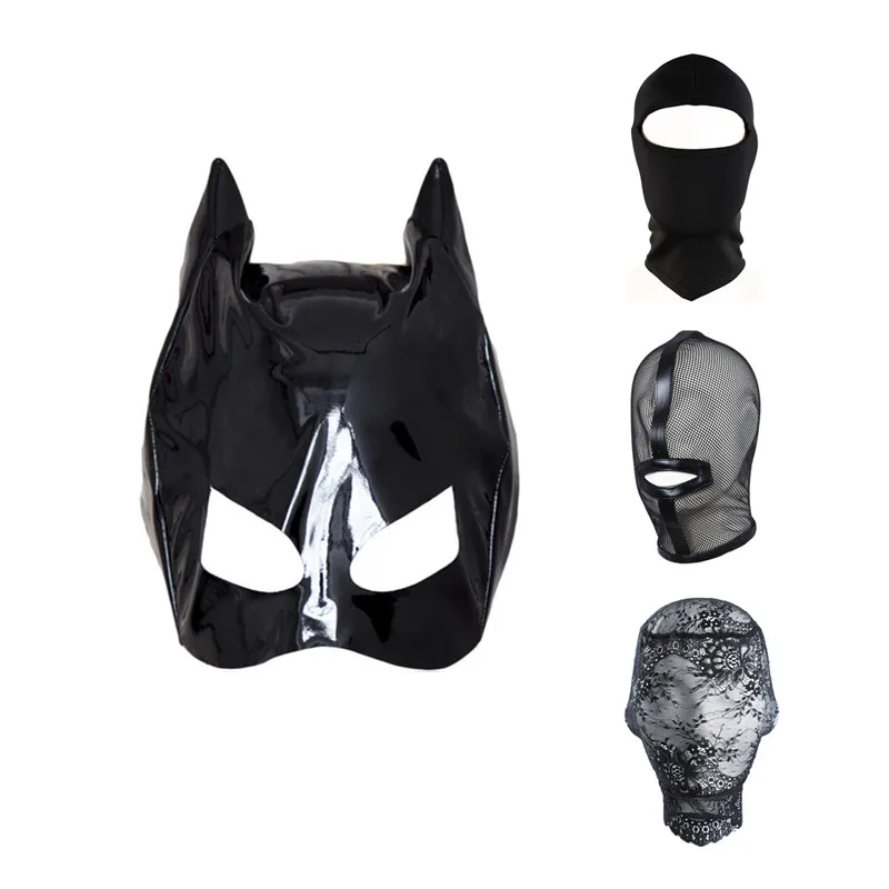 Giochi Per Adulti Open Eye Mouth Mask Cosplay Cat Mask Head Sex Toys For Couples Women Fetish Bdsm Copricapo Slave Bondage