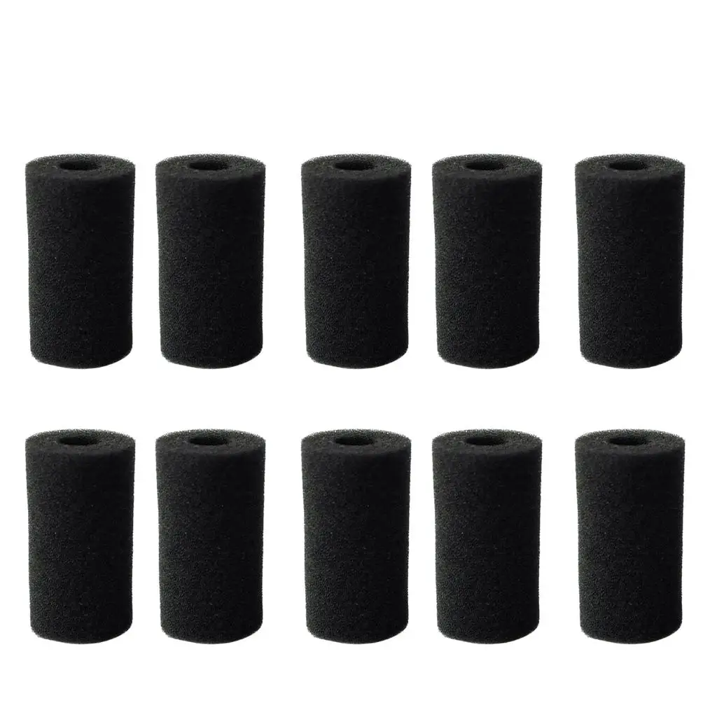 10x Aquarium Filter Foam Cartridge Replacement Sponge Biochemical Filter Sponge Cylinder Prefilter aquarium filter